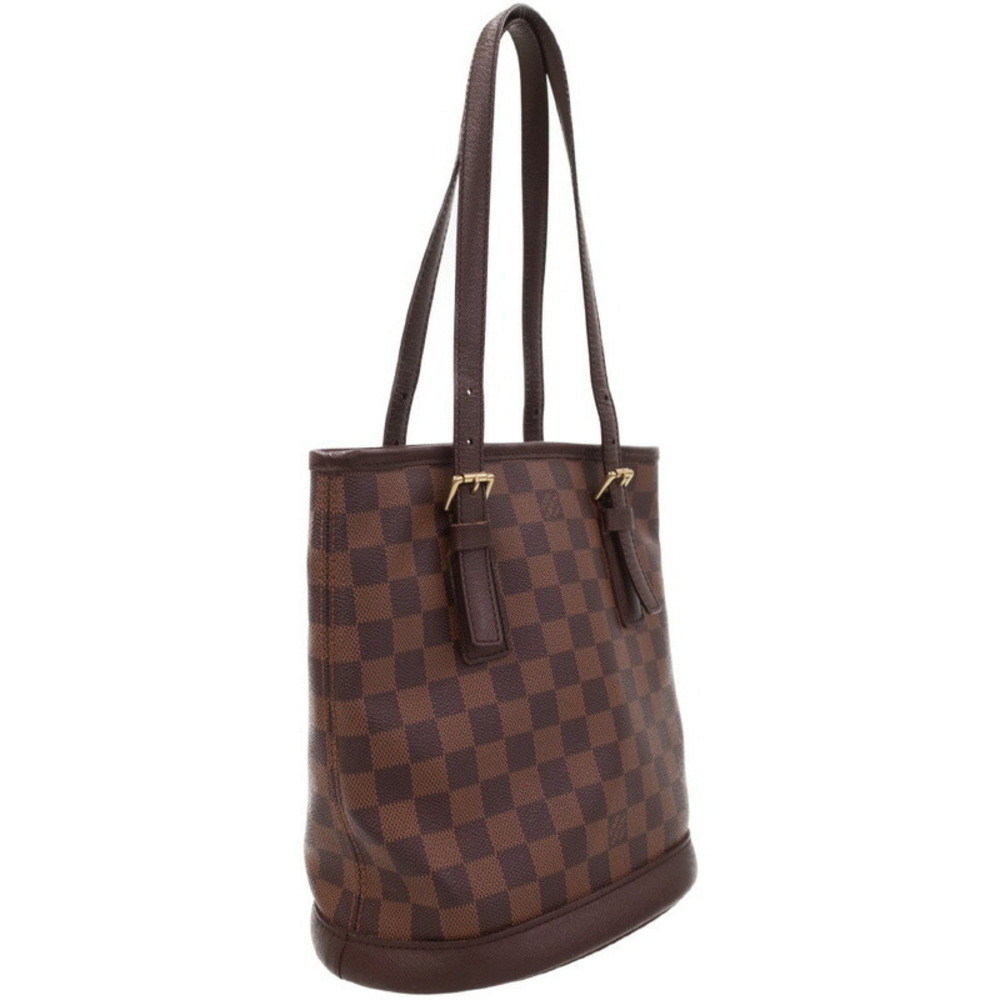 Louis Vuitton Bag Damier Brown Ebene Bucket Marais Shoulder